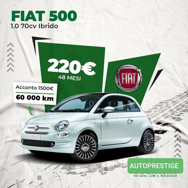 5296861  FIAT 500 1.0 70 cv Ibrido